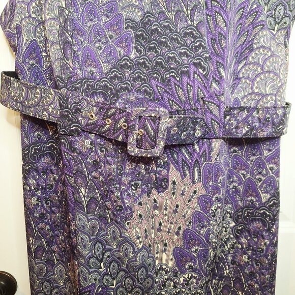 ILE New York Paisley Print Sheath Dress Sz 16 - Picture 3 of 10